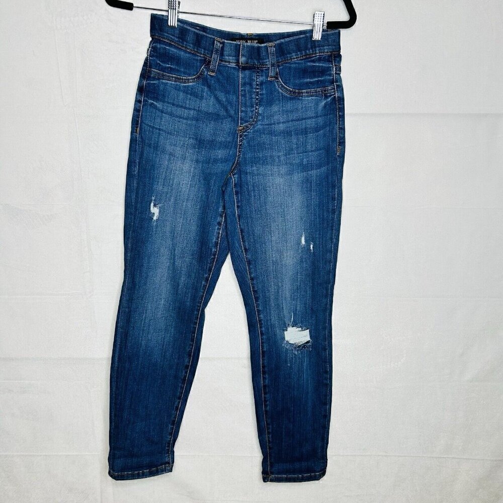 Judy Blue Distressed Boyfriend Fit Jeggings Jeans Womens 5/27 (27x27) Pull-On